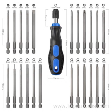 Screwdriver Holder & Bits Set in Tool Bag